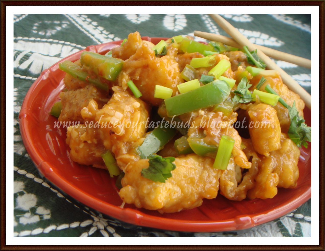 Seduce Your Tastebuds... Chilli Tofu Vegan Chilli Paneer