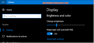 Cara Mengaktifkan Blue Light di Windows 10 Creators Update