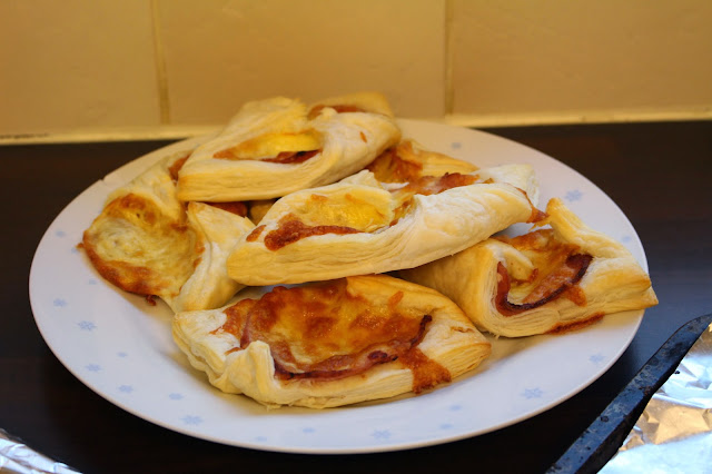 finished bacon and cheese turnovers by shoutjohn