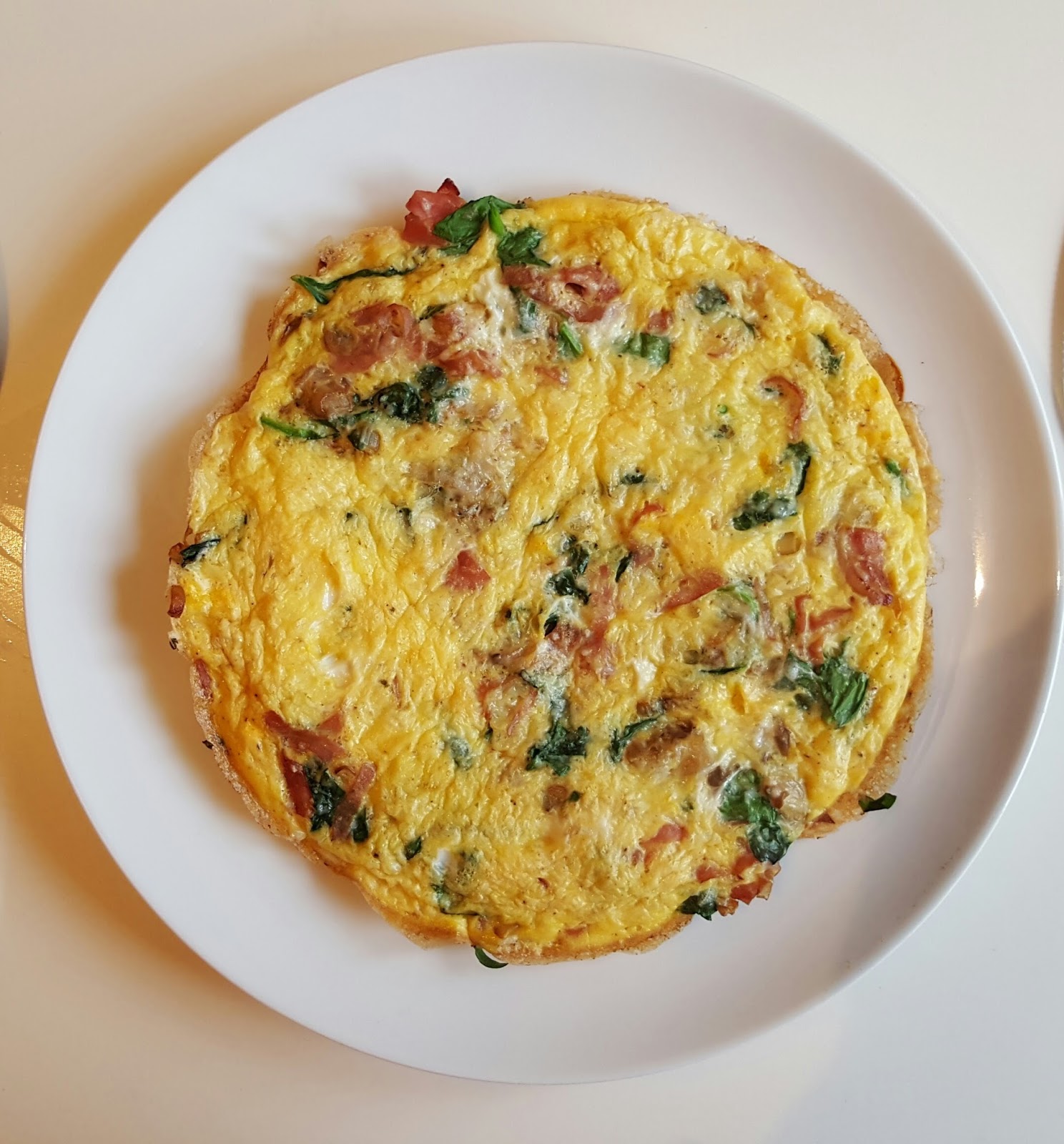 Slimming World Foodie Queen Turkey ham, mushroom, onion and spinach