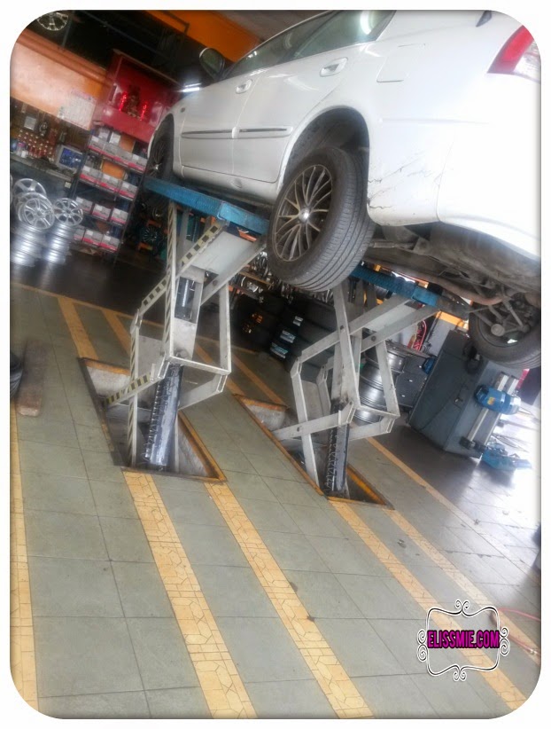 Kos tukar drive shaft kereta Kia Spectra dan tampal tayar Programmer