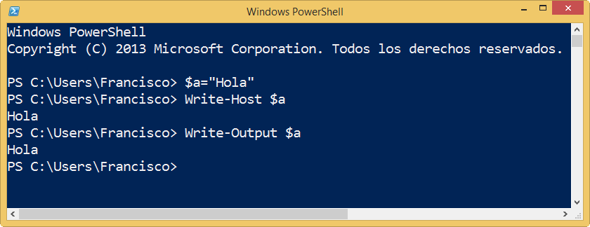 Francisco José Aguilar J.: Write-Host vs. Write-Output