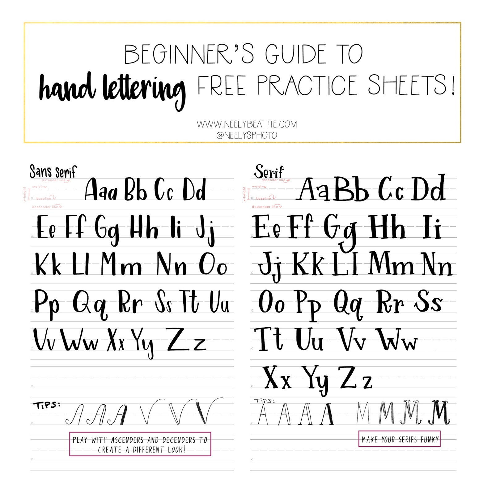 Teacher Life Block Hand Lettering Guide