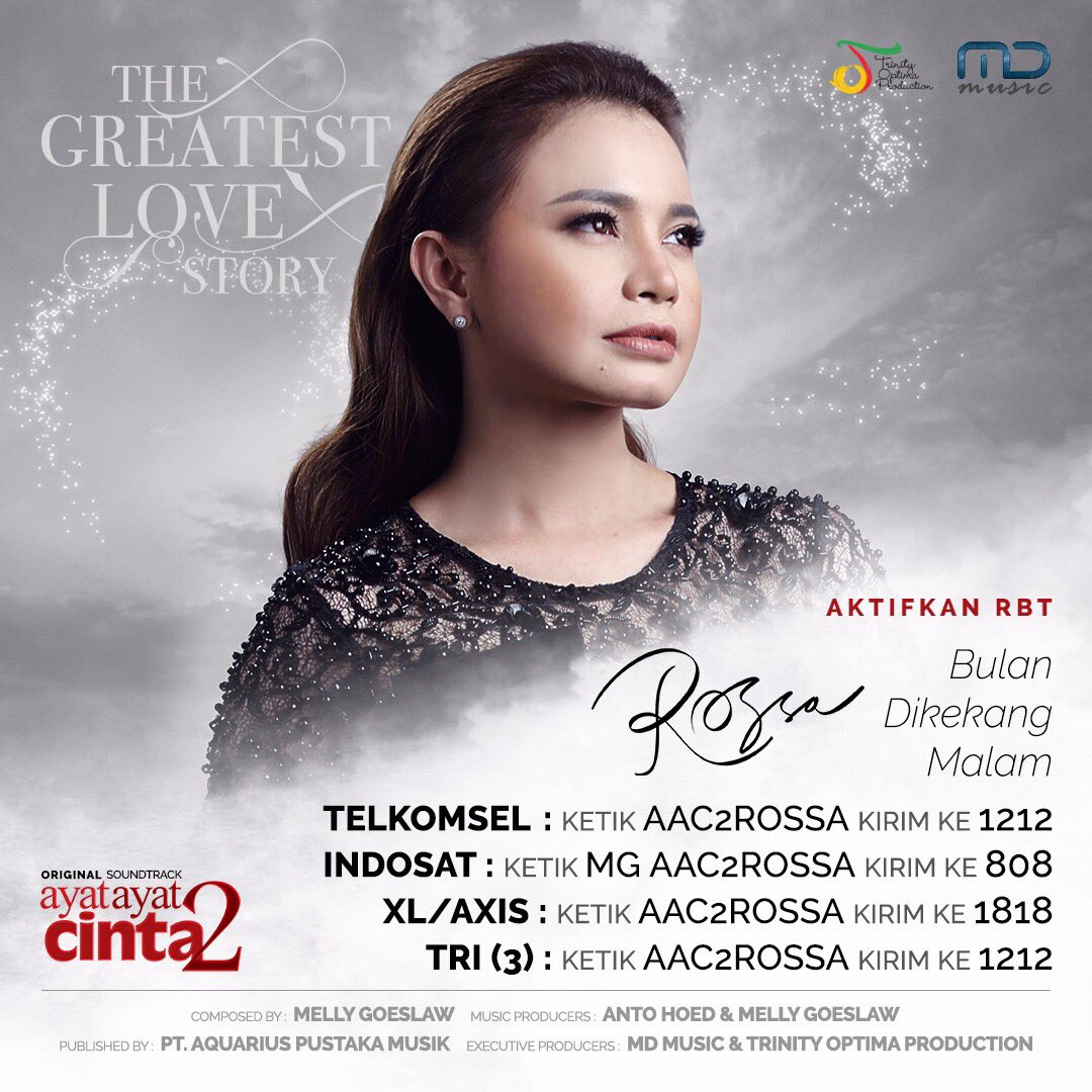 Lirik Lagu Rossa Bulan Dikekang Malam From Ayat Ayat Cinta 2 Soundtrack Pancaswara Lyrics