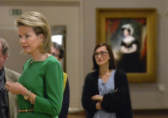 Queen Mathilde of Belgium visits the exhibition Sentation and Sensuality, Rubens and his Heritage of Belgian painter Peter Paul Rubens