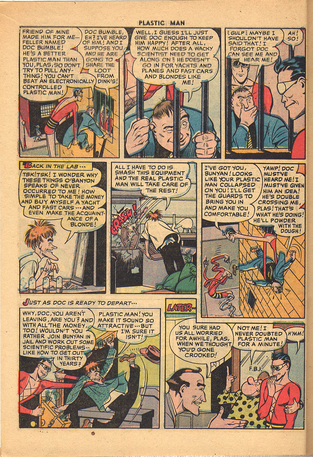 Read online Plastic Man (1943) comic -  Issue #26 - 14