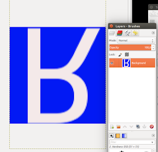 Hasil akhir favicon yang dibuat di GIMP Hasil akhir favicon yang dibuat di GIMP