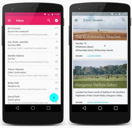 Android L Developer Preview Running on Nexus 5 and Nexus 7