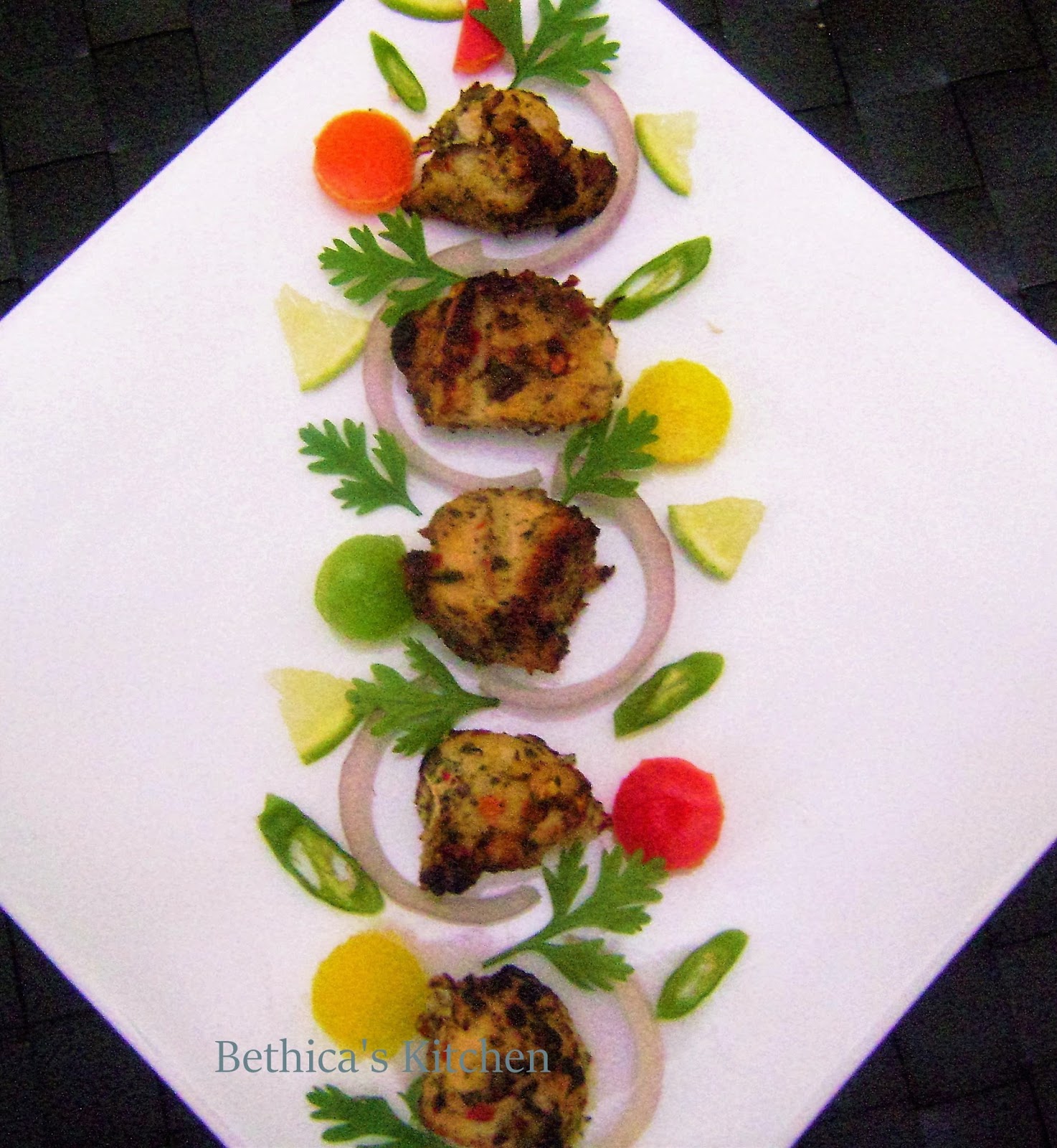 Bethica's Kitchen Flavours Kasoori Chicken Malai Tikka (Skewered