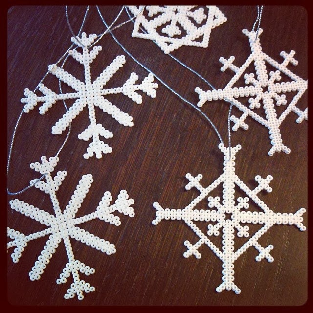 Beaded Snowflakes