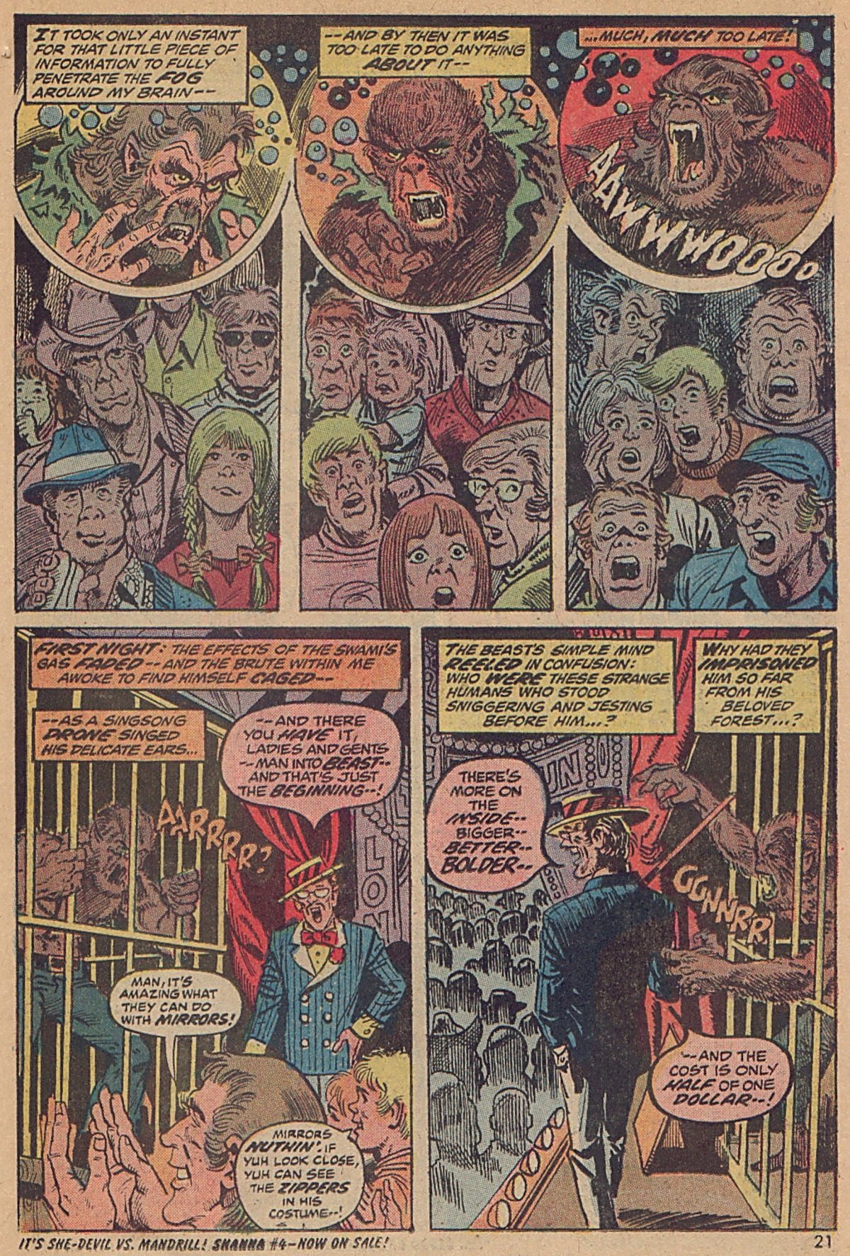 Read online Werewolf by Night (1972) comic -  Issue #6 - 16