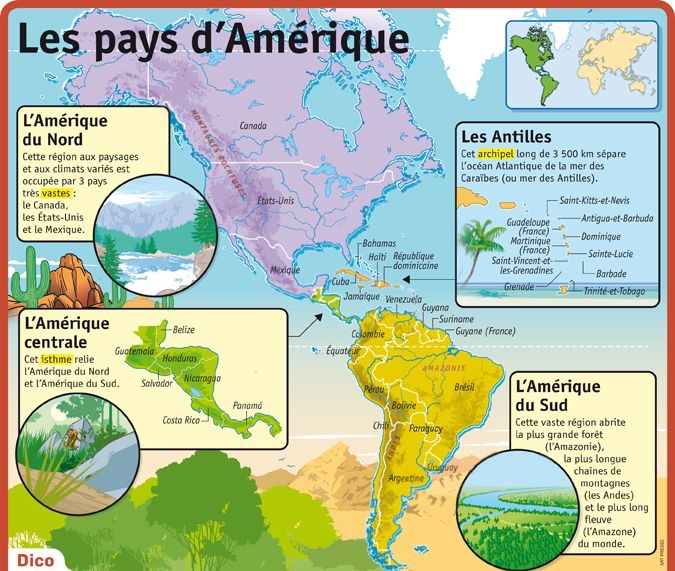 Les Pays d'Amérique Encyclopédie Globale™