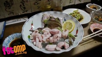 にほん の 食べ物: SENSASI MAKAN KODOK HIDUP-HIDUP DI JEPANG