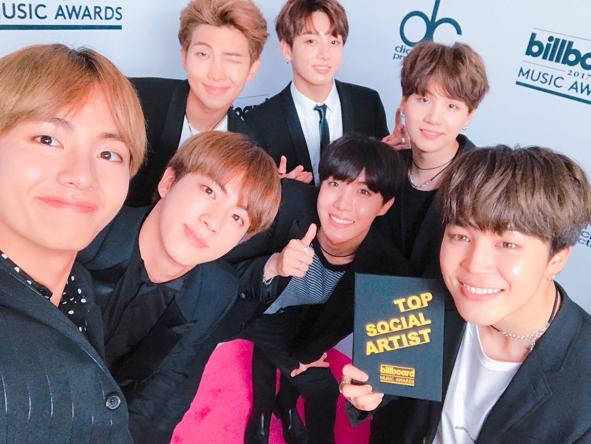 BTS makes new k-pop history by winning BBMAs Top Social Artist award