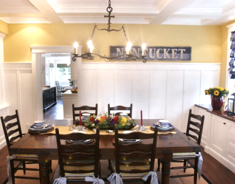 Nantucket cottage style dining room