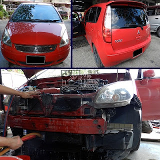 Full Air Cond Service & Replacing Cooling Coil on Mitsubishi Colt