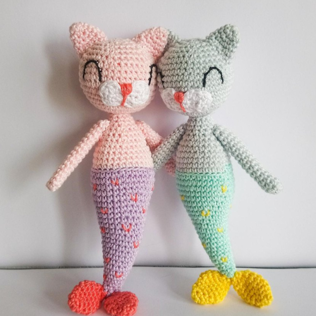 PATRON GRATIS GATO SIRENA AMIGURUMI 31269