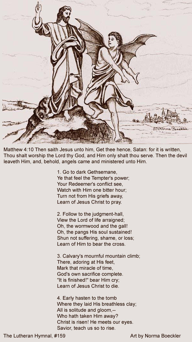 Ichabod, The Glory Has Departed: Luther's Sermons - Matthew 4:1-11 ...