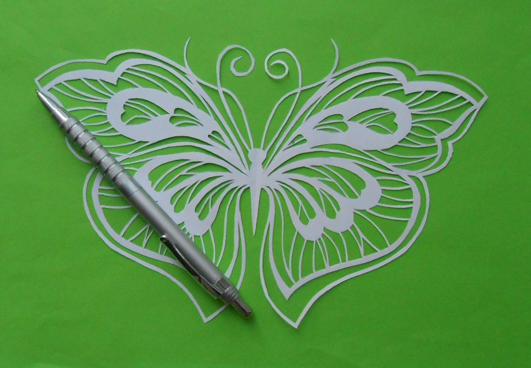 Бумажная филигрань: Бабочка