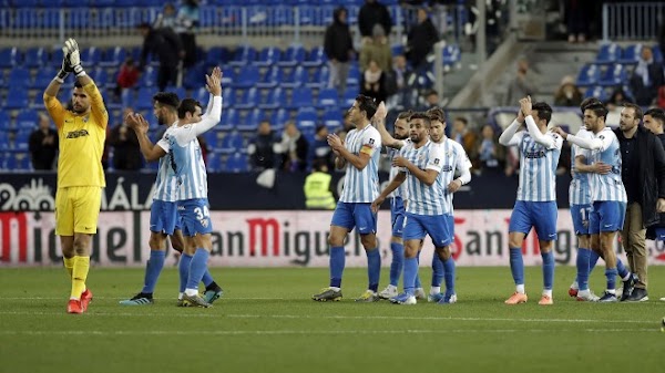 El Málaga ofrece hoy domingo otros cuatro partidos de victorias blanquiazules