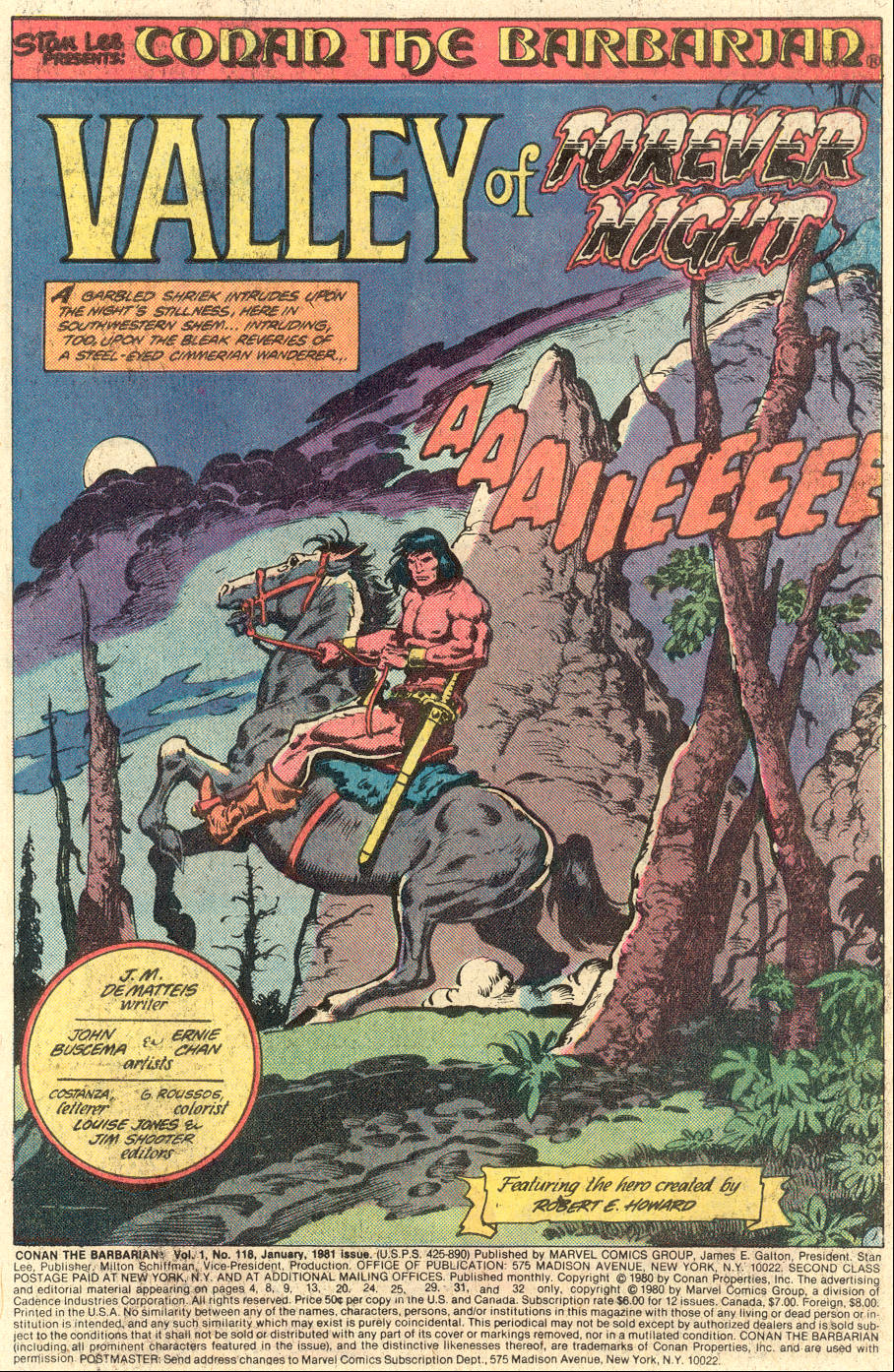 Read online Conan the Barbarian (1970) comic -  Issue #118 - 2