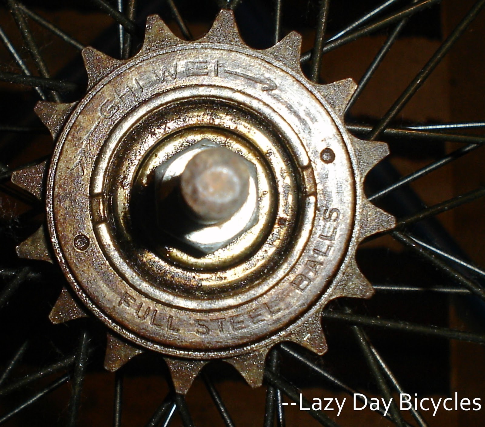Lazy Day Bicycles Destructive Removal of a Freewheel That Has No