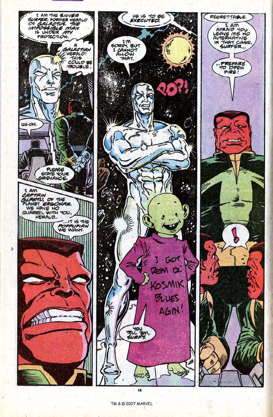 Read online Silver Surfer (1987) comic -  Issue #33 - 16