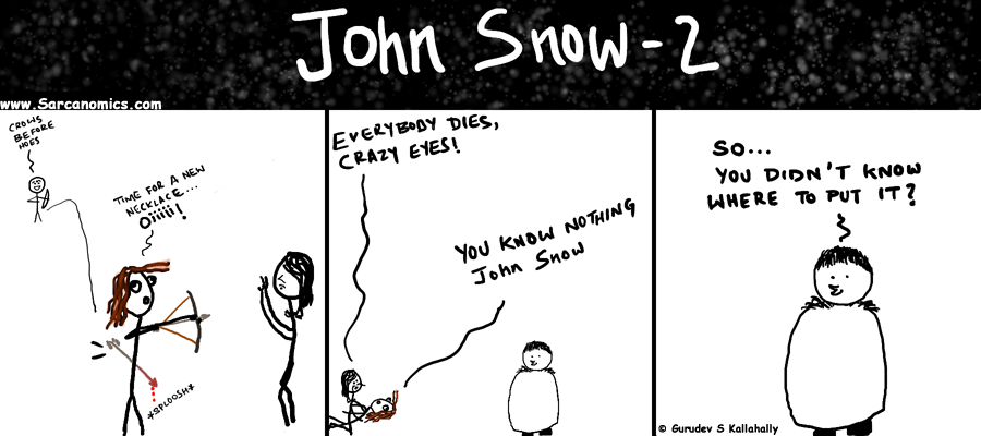 You know nothing John Snow. Alternate twist to Ygritte's death in Game of Thrones - Samwell Tarly show's up. 