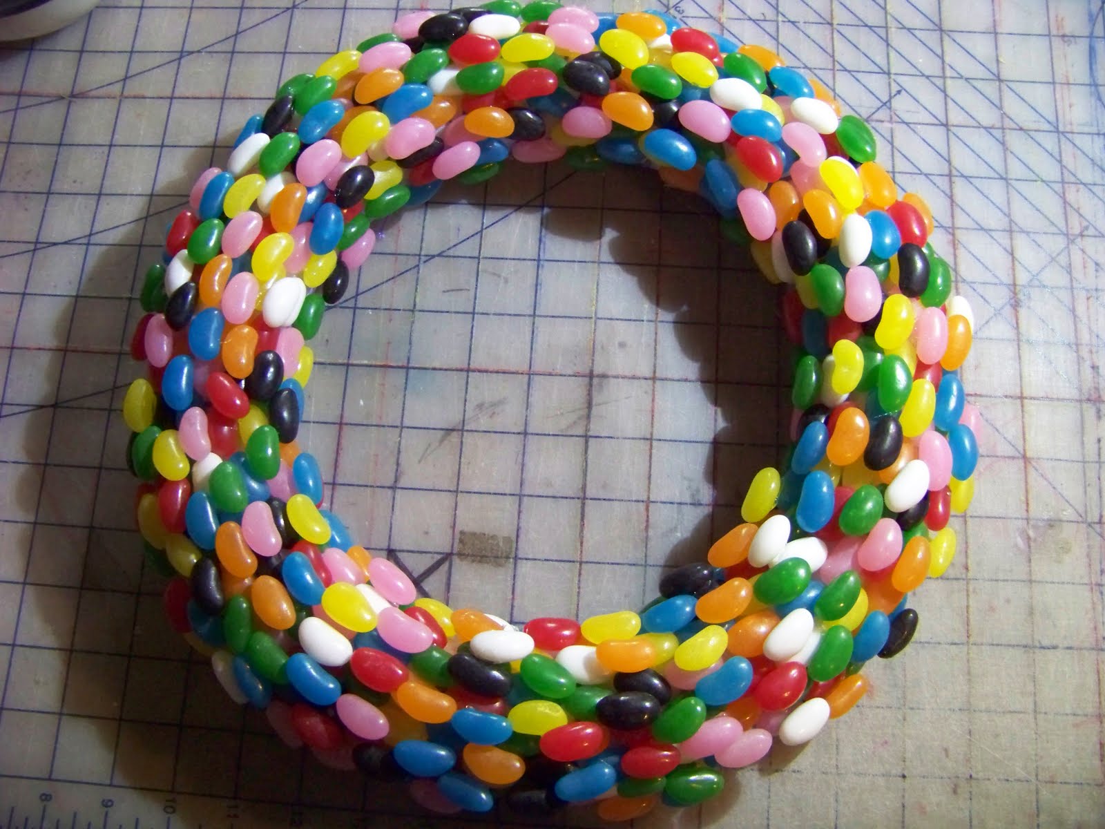 DIY Party Mom Jelly Bean Easter Wreath