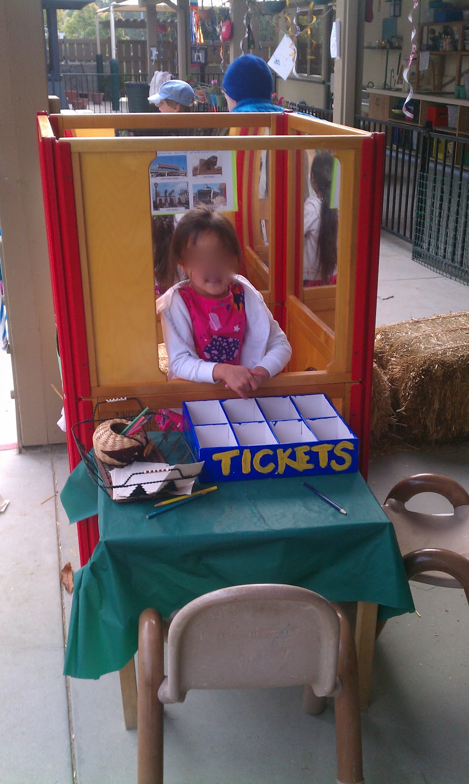 Exploring the Outdoor Classroom Train Station Dramatic Play