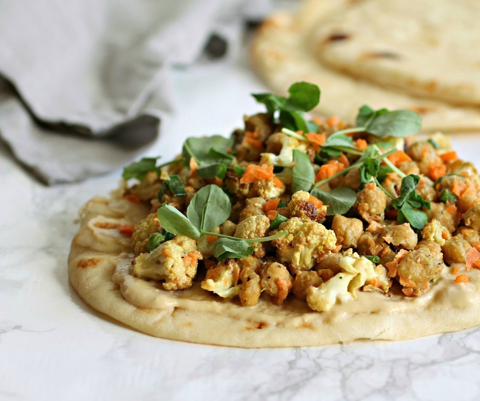 Hungry Couple Curried Chickpea and Hummus Sandwich