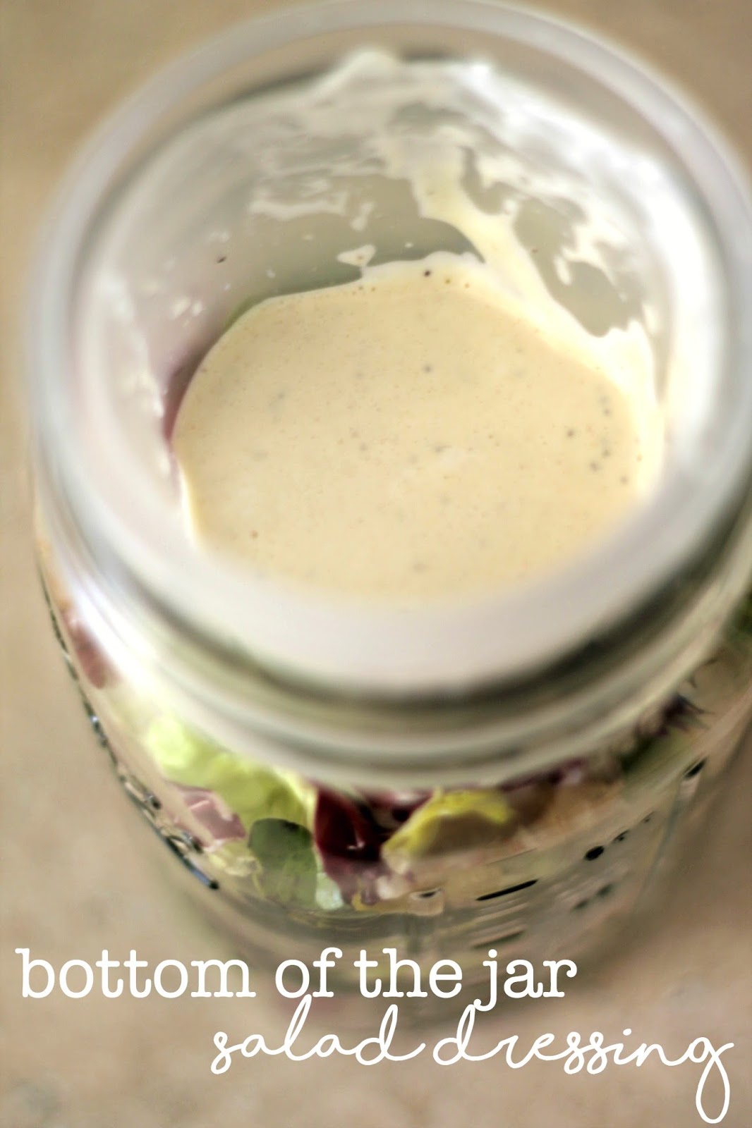 Louisiana Bride Bottom of the Jar Salad Dressing