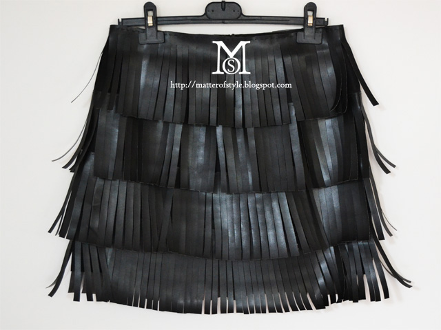leather skirt, do it yourself, diy, fringe skirt, tutorial, how to