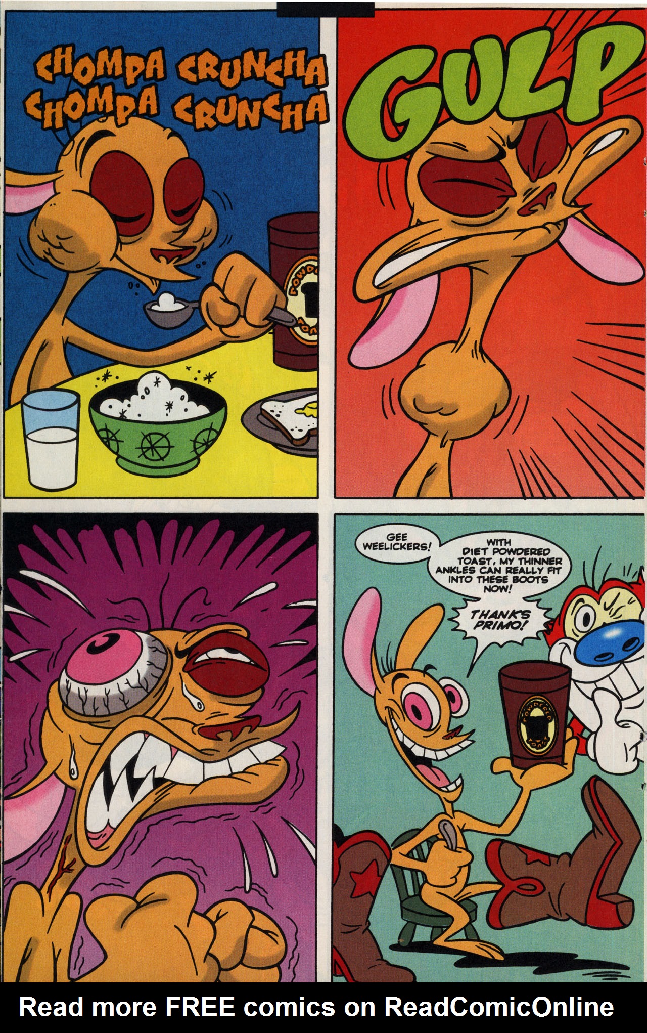 Read online The Ren & Stimpy Show Special: Powdered Toastman's Cereal Serial comic -  Issue # Full - 21