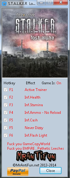 Stalker lost alpha trainer 1.4002 Stalker lost alpha trainer 1.4002