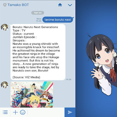 bot line anime, bot line tamako