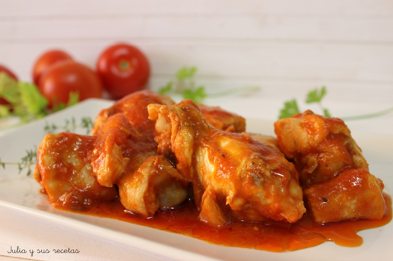 JULIA Y SUS RECETAS: Pollo con tomate