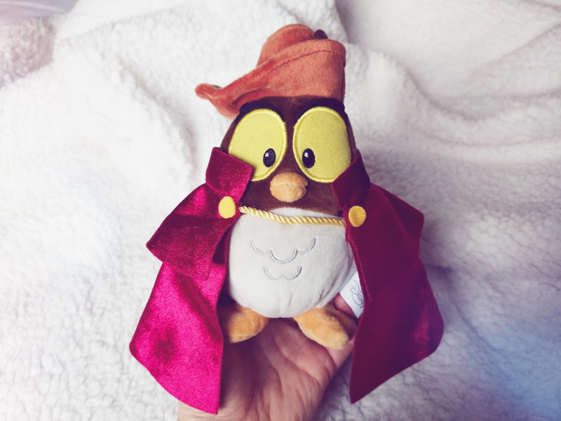 sleeping beauty owl plush