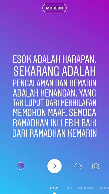 story instagram ramadhan