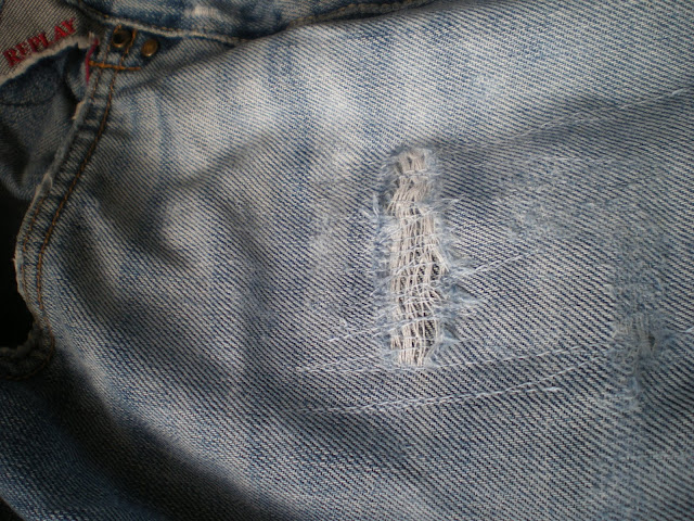 Sew, Create and Recycle: Patching Jeans
