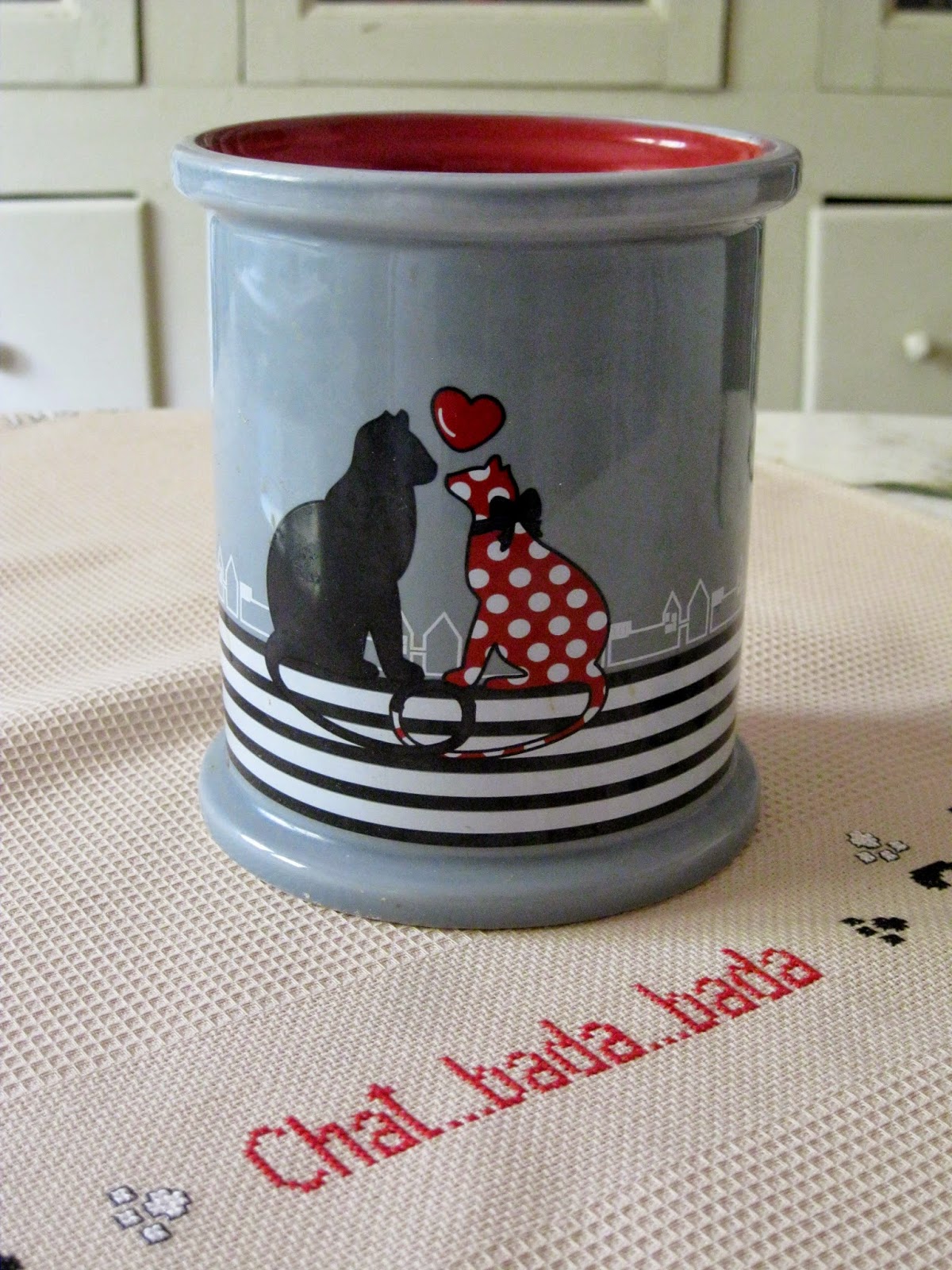 Couple chats amoureux II | Boutique Chats d'Oeuvre