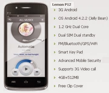 Lemon P12 price India image