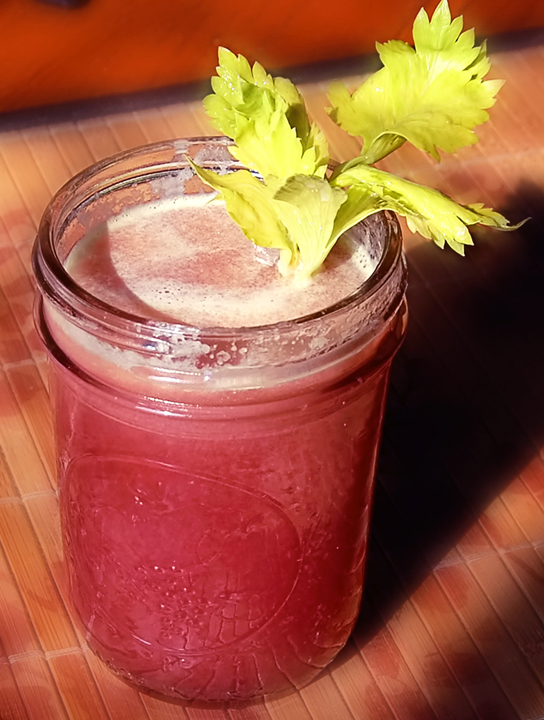 The Queen's Table What's That? Cactus Pear, Celery, Jicama Juice