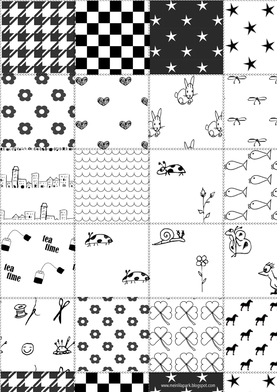 Black And White Free Printables