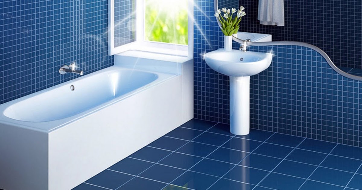 Keramik Lantai Kamar Mandi Warna Biru Design Rumah