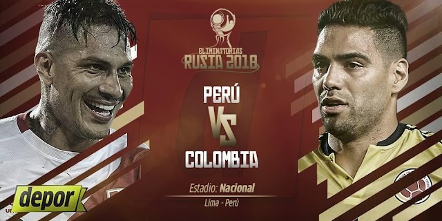 Perú vs Colombia en vivo - ONLINE Ultima Fecha Eliminatorias Rusia 2018