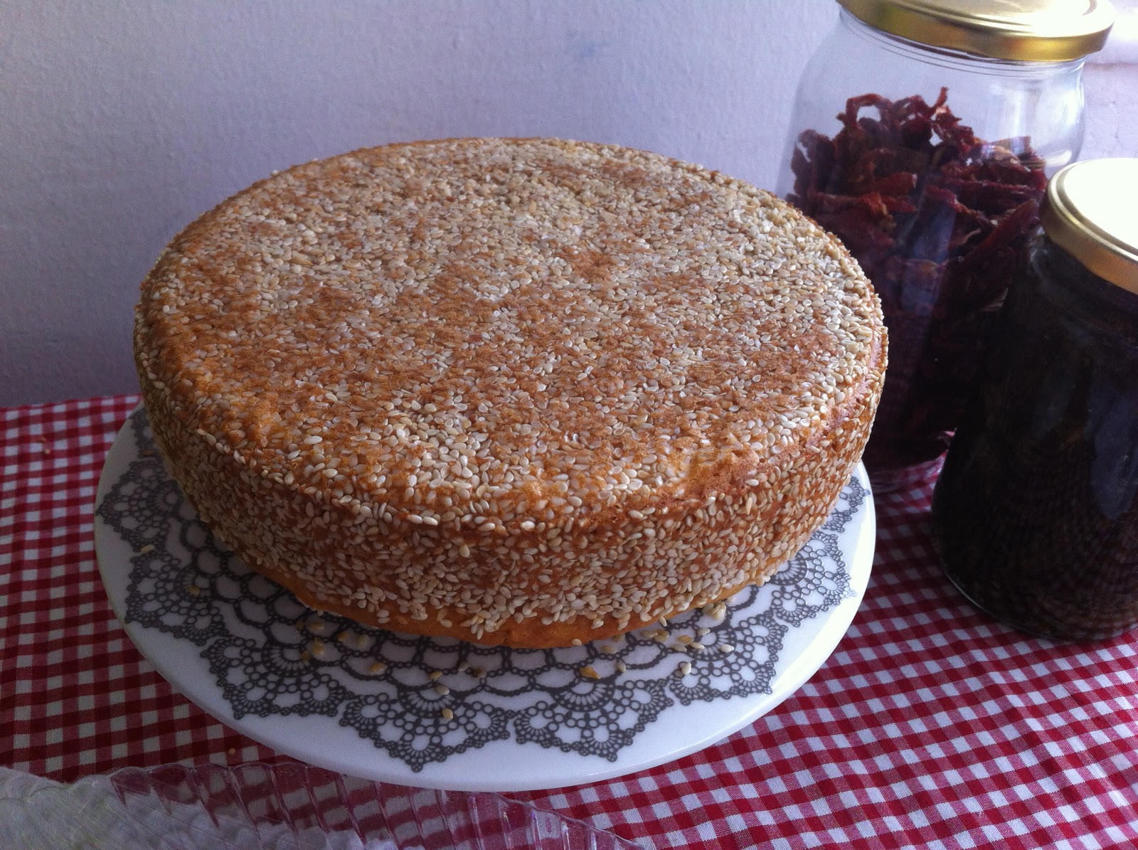 marmelattt peynirli susamlı tuzlu kek