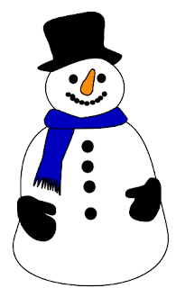 Decorated Christmas snowman with black hat coloring page picture with colors