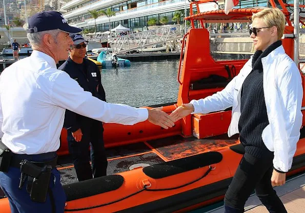 Princess Charlene of Monaco attends the 2016 World Rowing Coastal Championships in Monaco