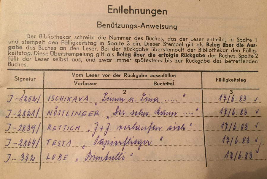 Library Mistress 2018